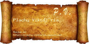 Plachy Viktória névjegykártya