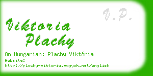 viktoria plachy business card